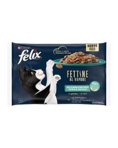 Felix Deliciously Sliced Ποικιλία Ψαρικών σε Ζελέ 4x80gr