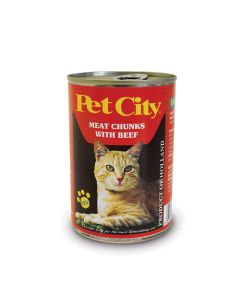 Pet City Γάτας Μπουκιές με Βοδινό 410gr