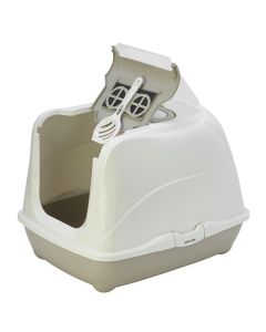 Moderna Flip Cat Jumbo Κλειστή Τουαλέτα Γάτας Γκρι 57.6x43.9x41cm