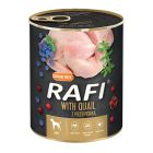 Rafi Dog Πατέ με Ορτύκι, Μύρτιλο & Κράνμπερι 800gr