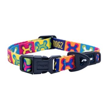 Rogz Περιλαίμιο Σκύλου Fusion PopArt Yellow M 26-40cm