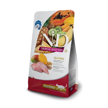 N&D Tropical Cat Adult Neutered με Κοτόπουλο 300gr