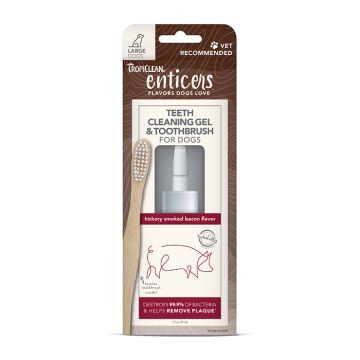 Tropiclean Enticers Gel & Brush Large Smoked Bacon