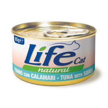 Life Cat με Τόνο & Καλαμάρι 85gr