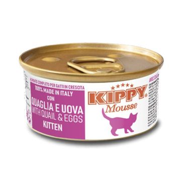 Kippy Cat Μους Kitten με Ορτύκι & Αυγό 85gr