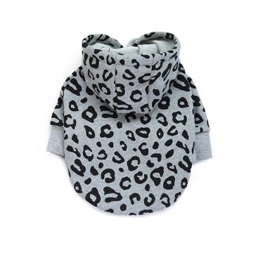 Pet Φούτερ Σκύλου Γκρι Λεοπάρ XL