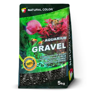 Pet Διακοσμητικά Χαλίκια Μαύρα 5-8mm 5kg